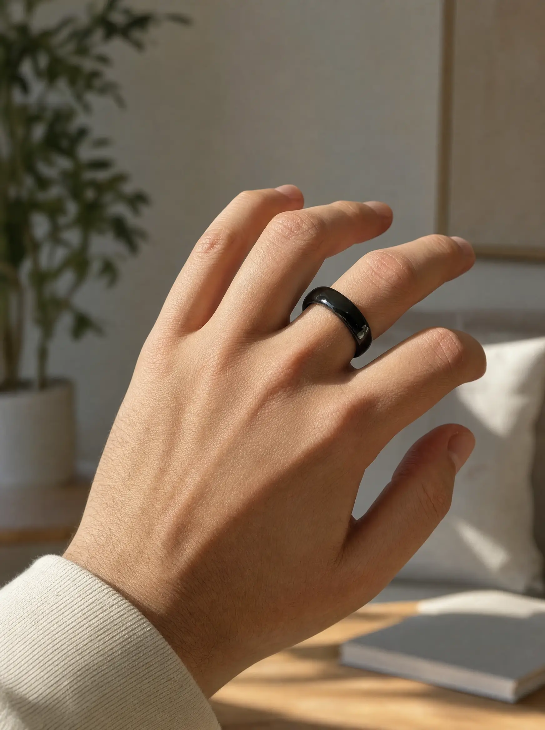 Kee Ring worn on a finger